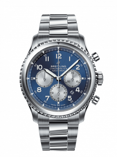 Breitling Navitimer 8 B01 Chronograph 43 Stainless Steel Blue Bracelet