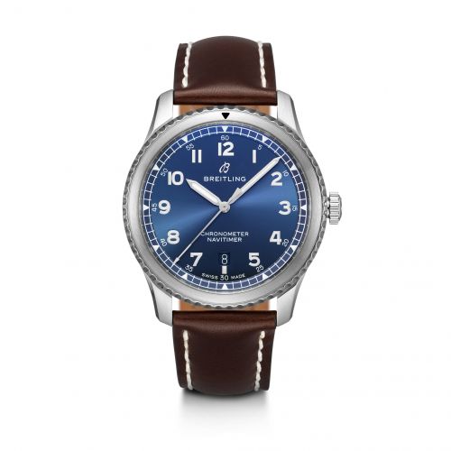 Breitling Navitimer 8 Automatic 41 Stainless Steel Blue Brown Calf