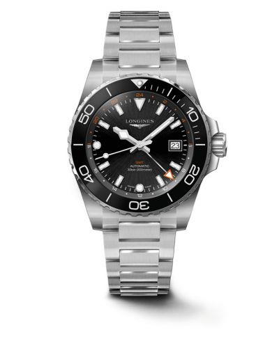 Longines Hydroconquest GMT 41 Stainless Steel Black Bracelet
