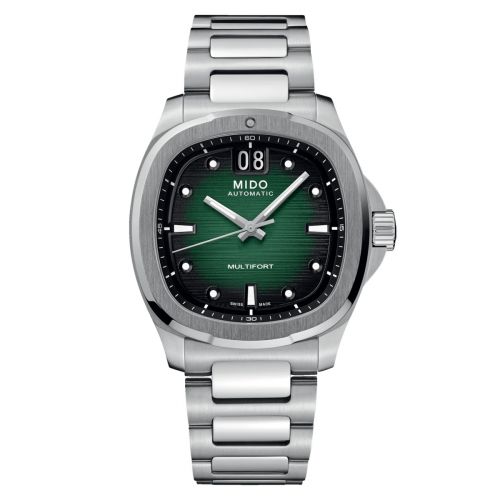 Mido Multifort TV Big Date Stainless Steel Grey Bracelet