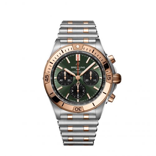 Breitling Chronomat B01 42 Stainless Steel Red Gold Green Korea
