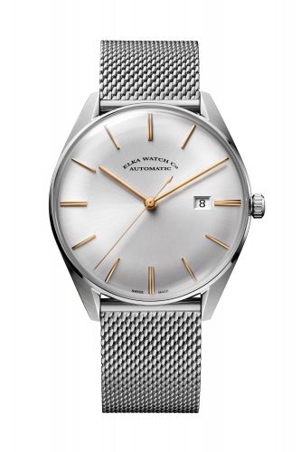 Elka Watch Co. D-Series Stainless Steel Silver Milanese