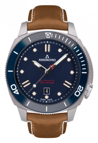 Anonimo Nautilo Automatic Stainless Steel Blue Leather