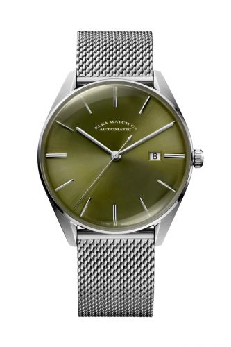 Elka Watch Co. D-Series Stainless Steel Green Milanese