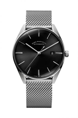 Elka Watch Co. D-Series Stainless Steel Black Milanese