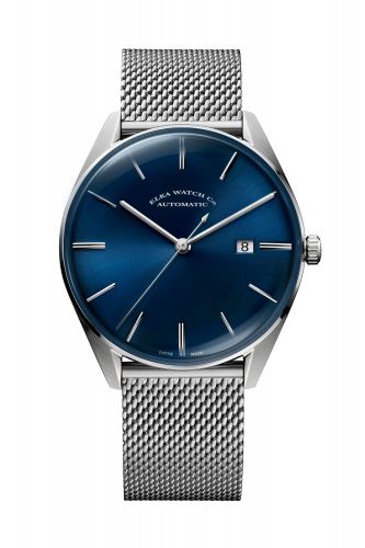 Elka Watch Co. D-Series Stainless Steel Blue Milanese