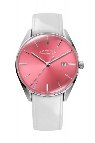 Elka Watch Co. D-Series Stainless Steel Pink Leather