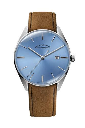 Elka Watch Co. D-Series Stainless Steel Baby Blue Leather