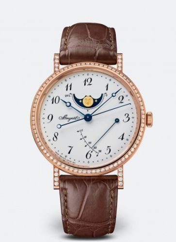 Breguet Classique 7788 Moonphase Rose Gold Grand Feu Enamel
