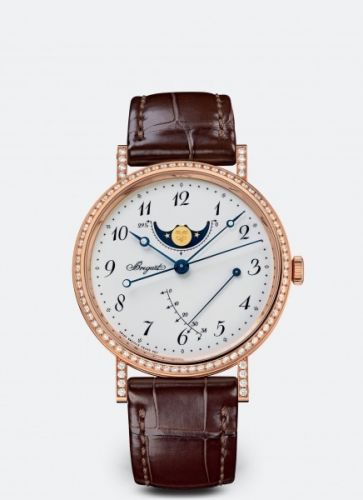 Breguet Classique 8788 Moonphase Rose Gold Grand Feu Enamel