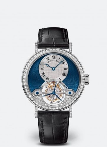 Breguet Tourbillon 3358 White Gold - Diamond Silver - Blue