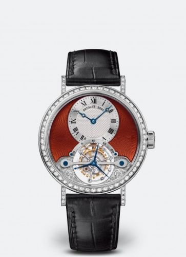 Breguet Tourbillon 3358 White Gold - Diamond Silver - Red