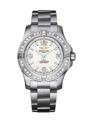 Breitling Colt 36 Diamond Stratus Silver Bracelet