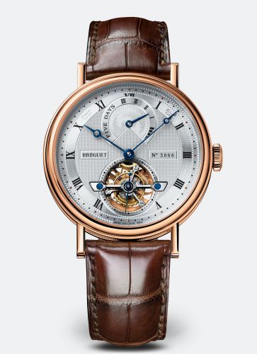 Breguet Tourbillon Five Days Rose Gold Silver