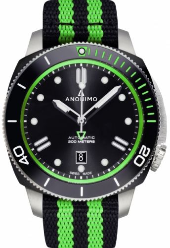 Anonimo Nautilo Automatic Stainless Steel DLC Black NATO