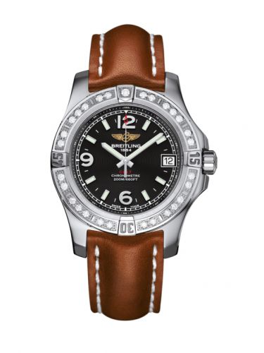 Breitling Colt 36 Diamond Volcano Black Calf