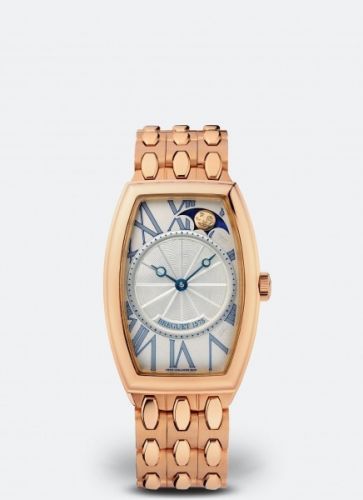 Breguet Héritage Moonphase 8860 Rose Gold Silver Bracelet