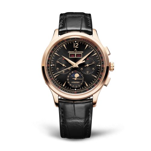 Jaeger-LeCoultre Master Control Chronograph Calendar Pink Gold Black Alligator