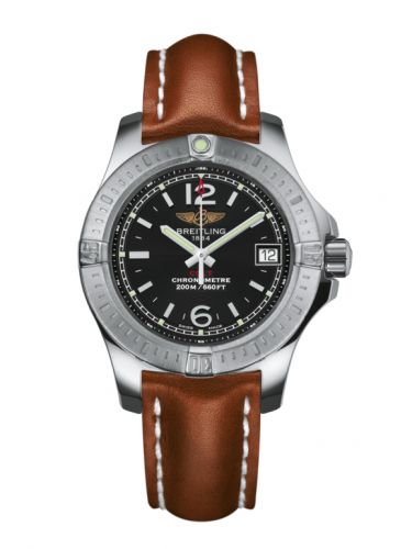 Breitling Colt Lady Volcano Black Calf Pin
