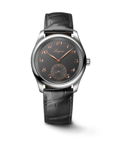Longines Master Collection 38.5 Small Seconds Steel Anthracite