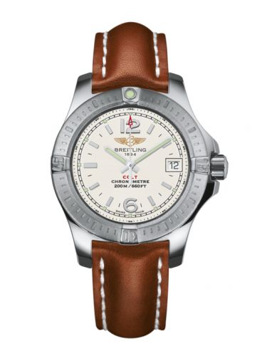 Breitling Colt Lady Stratus Silver Calf Pin