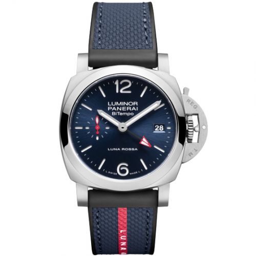Panerai Luminor 1950 44 BiTempo Luna Rossa Stainless Steel Blue