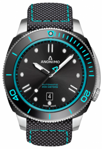 Anonimo Nautilo Automatic Stainless Steel DLC Black Canvas