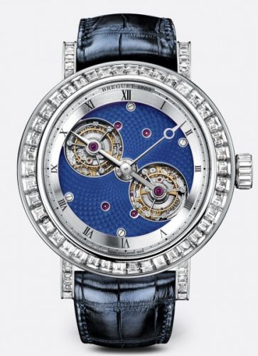 Breguet Double Tourbillon 5349 Platinum - Baguette Blue