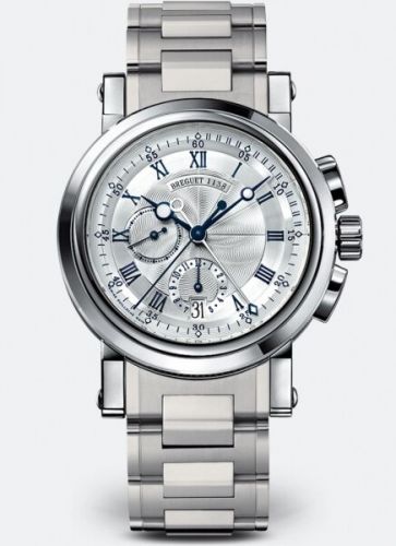 Breguet Marine Chronograph 5827 White Gold Silver Bracelet
