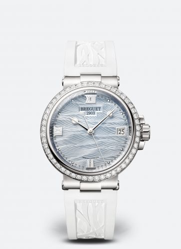 Breguet Marine Dame 9518 White Gold - Diamond MOP Rubber