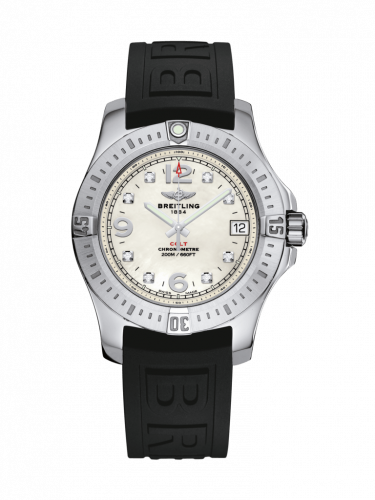 Breitling Colt 36 Pearl Diamond Rubber Pin