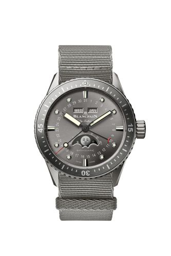 Blancpain Fifty Fathoms Bathygraphe Quantième Complet Titanium Grey NATO
