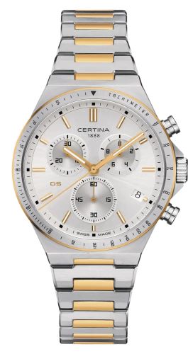 Certina DS-7 Stainless Steel - Yellow Gold Silver Bracelet