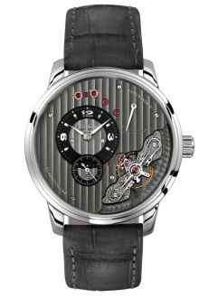 Glashütte Original PanoInverse Stainless Steel Black Alligator Folding