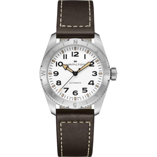 Hamilton Khaki Field Expedition 37 Stainless Steel White