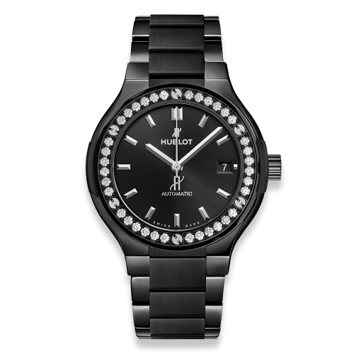 Hublot Classic Fusion 38 Black Magic - Diamond Bracelet