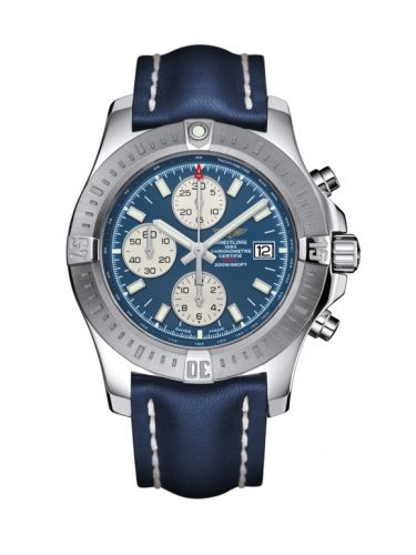 Breitling Colt Chronograph Automatic Stainless Steel Mariner Blue Calf Pin
