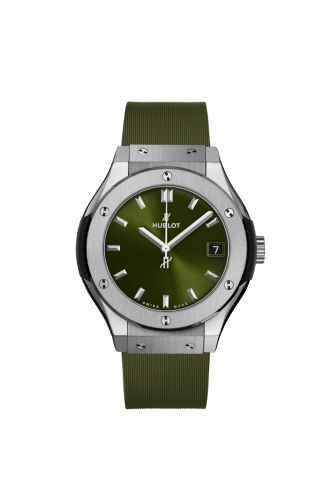 Hublot Classic Fusion 33 Titanium Green Rubber