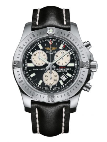 Breitling Colt Chronograph Volcano Black Calf Pin