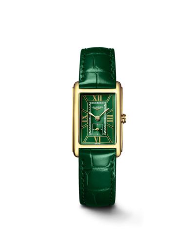 Longines DolceVita 20.5 Quartz Yellow Gold Green