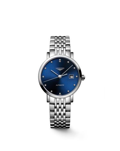Longines Elegant Collection Automatic 29 Stainless Steel Blue - Diamond Bracelet