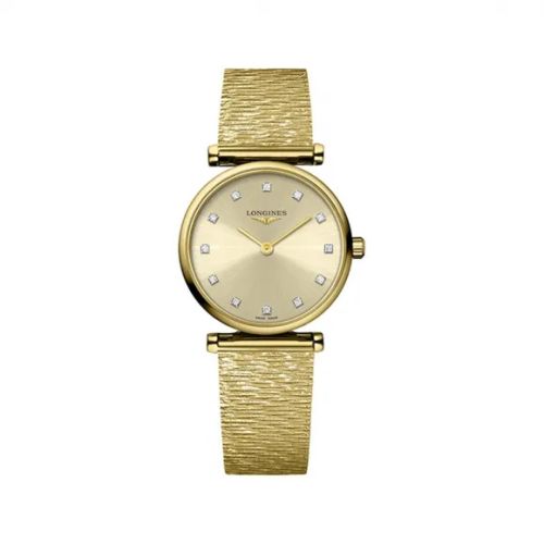 Longines La Grande Classique Quartz 24 Yellow Gold Gilt - Diamond Bracelet