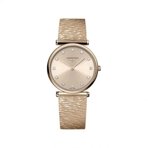 Longines La Grande Classique Quartz 29 Red Gold Pink Bracelet