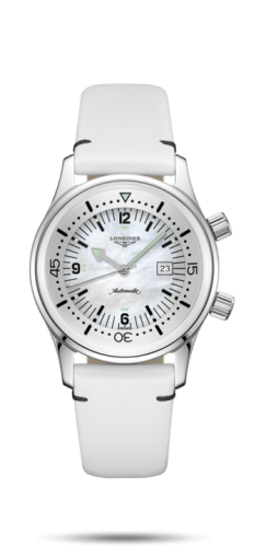 Longines Legend Diver 36 Stainless Steel MOP Strap