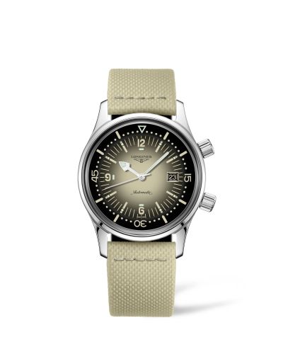 Longines Legend Diver Date Stainless Steel Beige