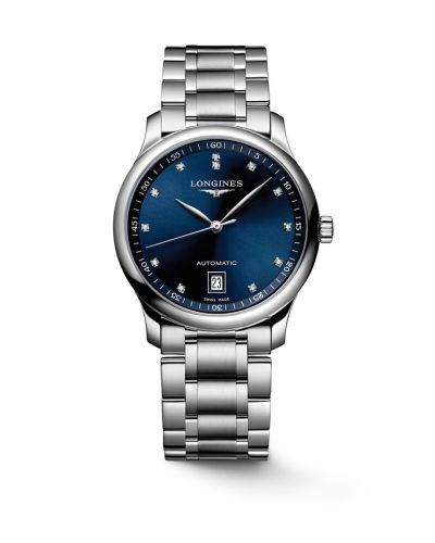 Longines Master Collection Date 38.5 Stainless Steel Blue - Diamond Bracelet