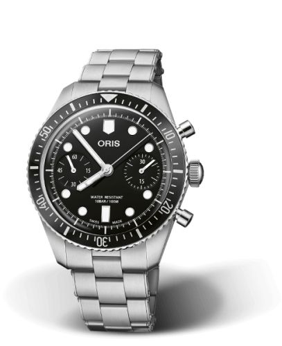 Oris Divers Sixty-Five 40 Chronograph Stainless Steel Black Bracelet
