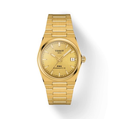 Tissot PRX 35 Powermatic 80 Yellow Gold Champagne