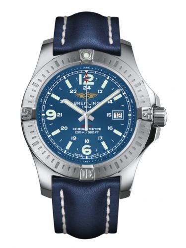 Breitling Colt Quartz Mariner Blue Calf Pin