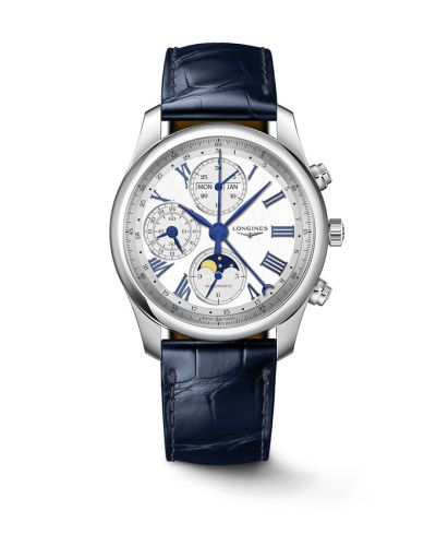 Longines Master Collection 40 Chronograph Calendar Stainless Steel Silver